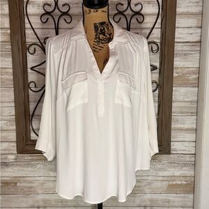 Torrid Size 0 White Women's Blouse